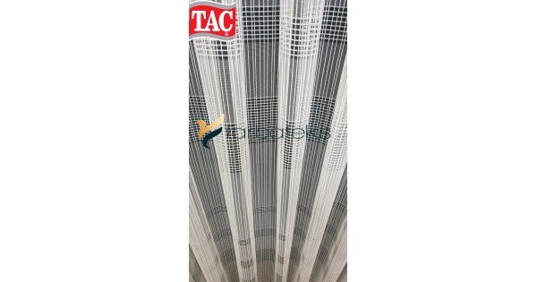Taç Yatay Çizgili Tül Perde